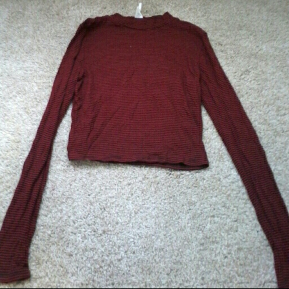 Long sleeve crop top